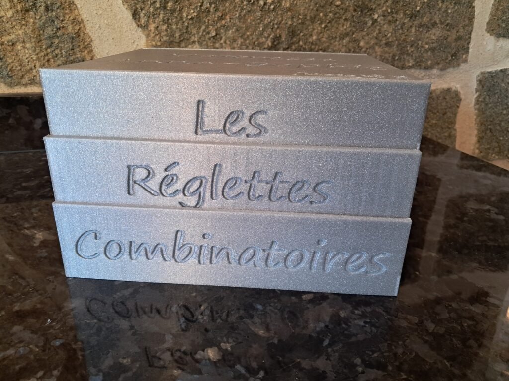 Réglette combinatoire - Boîte de 10 - MAJUSCULE