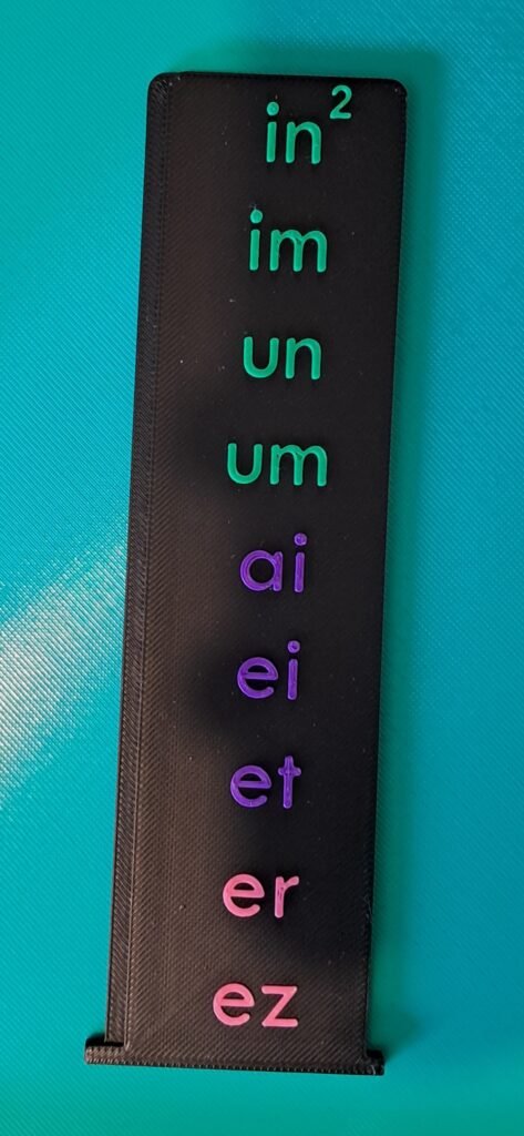 Réglette Numéro 2
