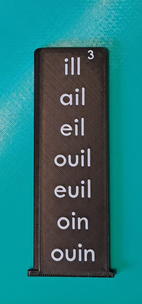 Réglette Numéro 3