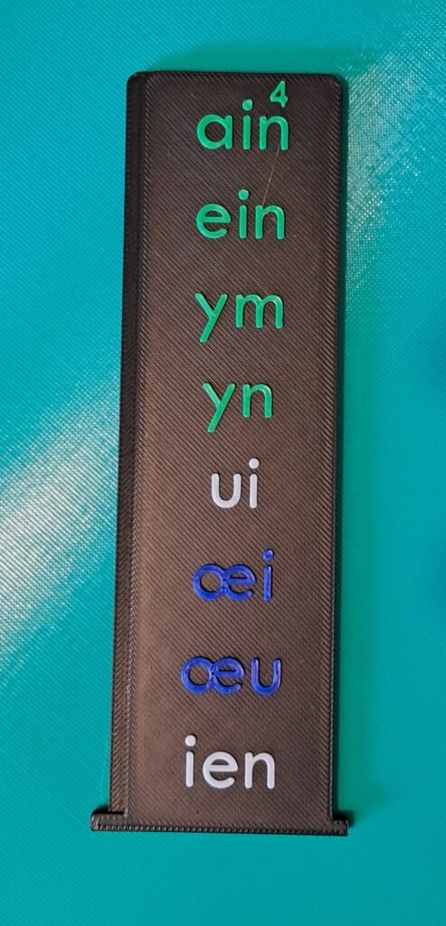 Réglette Numéro 4