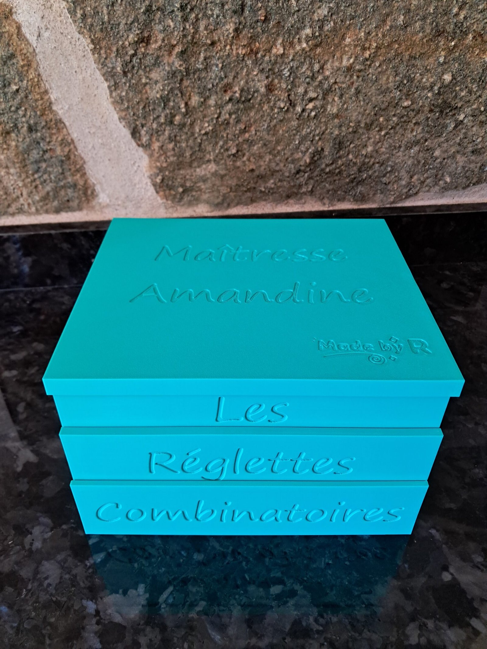 Réglette combinatoire - Boîte de 10 - Script