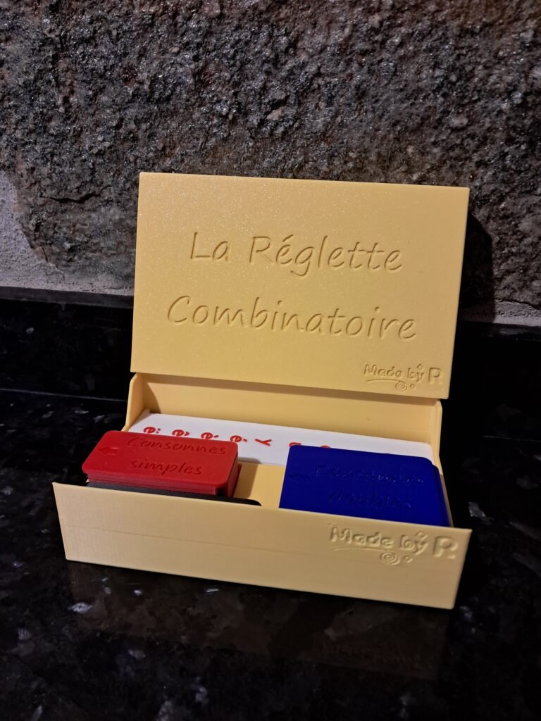 Réglette combinatoire - Boîte individuelle - MAJUSCULE