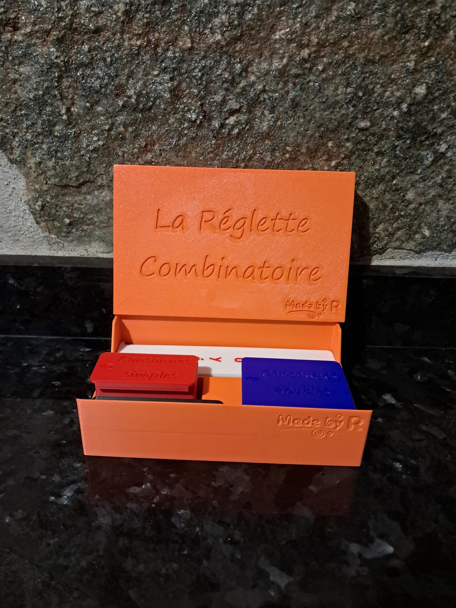 Réglette combinatoire - Boîte individuelle - SCRIPT